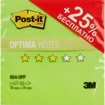 Блок-кубик Post-it  654-OPP 76х76 лето плюс 125 л.
