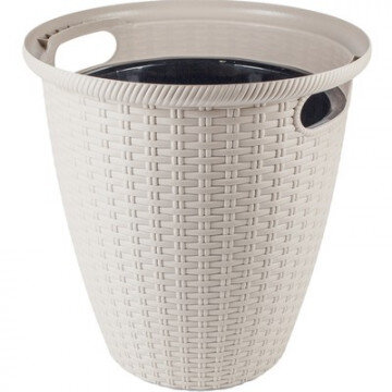 Кашпо напольное Ротанг 20л Айвори ING50020АЙВ