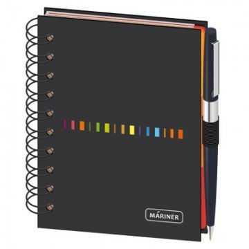 Бизнес-тетрадь Wisdom 7,А6,120л,100х140, 3 разд,рез под руч,клет,рад2,0007