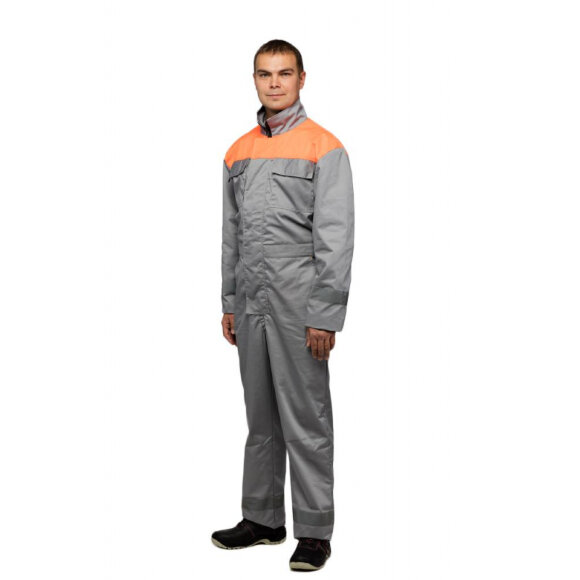 Комбинезон муж. л30-КБЗ серый/оранжевый (р.48-50) 170-176 Комбинезон муж. л30-КБЗ серый/оранжевый (р.48-50) 170-176