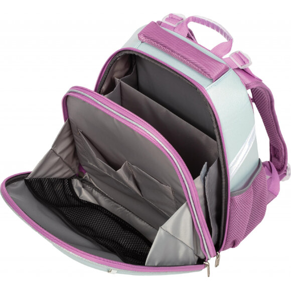 Ранец №1School Basic Волшебный Единорог, 2 отд., эргоном. спинка     