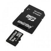 Карта памяти SmartBuy microSDHC 16GB Class10 UHS-I +ад.(SB16GBSDCL10-01) Карта памяти SmartBuy microSDHC 16GB Class10 UHS-I +ад.(SB16GBSDCL10-01)