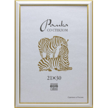 Рамка пластиковая А4 белого цвета 300