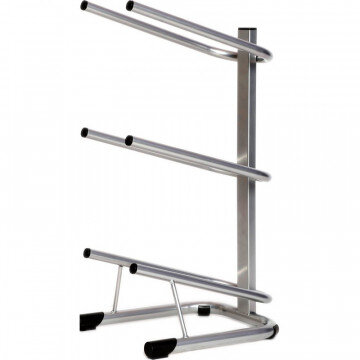 Метал.Мебель KD_Бридж-3 стеллаж для воды бутилир. на 3 тары,цв.серый