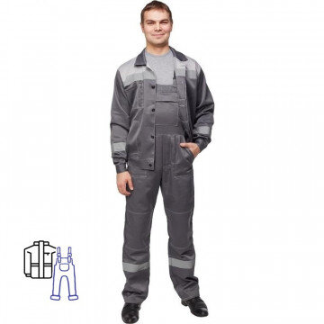 Спец.одежда летняя Костюм муж. л22-КПК т.сер./св.сер (р.48-50) 158-164