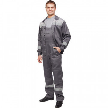 Спец.одежда летняя Костюм муж. л22-КПК т.сер./св.сер (р.48-50) 158-164