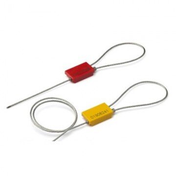 Пломба тросовая номерная, одноразовая, 500 мм., 10шт/уп