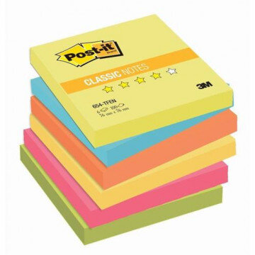 Блок-кубик Post-it 654-RNBW радуга плюс 76х76, 4 цвета, 6 бл.х100 л. Блок-кубик Post-it 654-RNBW радуга плюс 76х76, 4 цвета, 6 бл.х100 л.