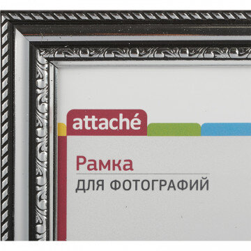 Рамка ATTACHE 21х30 пластик. Багет шир-29 мм,выс 13мм. кружева, цвет серебр