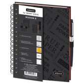 Бизнес-тетрадь Wisdom 8,А5,120л,148х205,3 разд,рез под руч,клет,рад2,0008