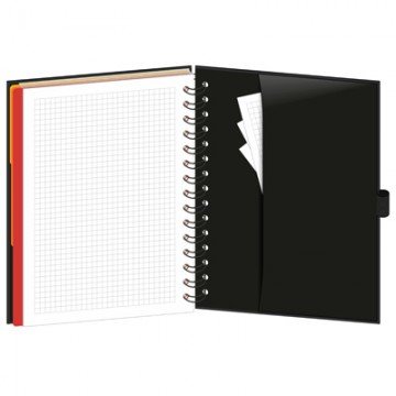 Бизнес-тетрадь Wisdom 8,А5,120л,148х205,3 разд,рез под руч,клет,рад2,0008