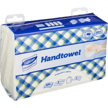 Полотенца бумажные д/дисп. Luscan Professional Zслож2слбелцел200л