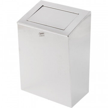 Корзина для мусора с крышкой Luscan Professional 25л металл 0854S