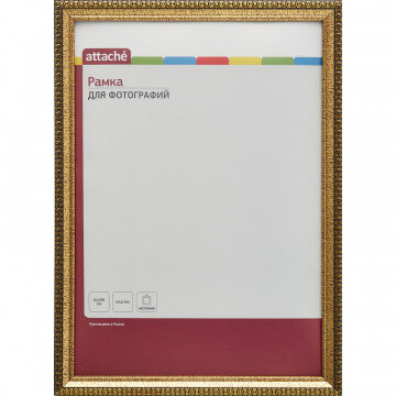 Рамка ATTACHE 21х30 пластик. Багет шир-17 мм, выс-13мм кружева,золото