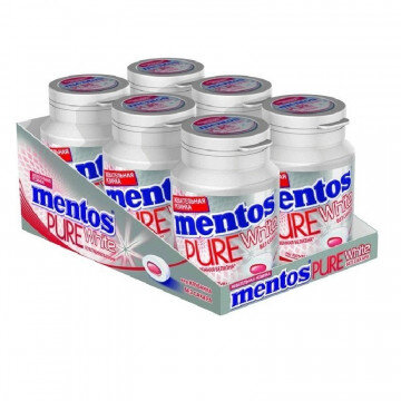 Жевательная резинка Mentos Pure Fresh Клубника, 54г Жевательная резинка Mentos Pure Fresh Клубника, 54г