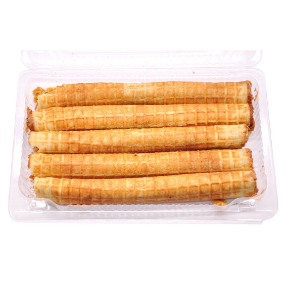 Вафельные трубочки Лакомка с начинкой вареная сгущенка Московсвитс, 360г