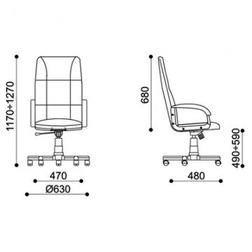 Кресло UT_747 ткань С серая Кресло UT_747 ткань С серая