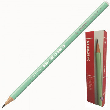 Карандаш чернографитный STABILO Schwan Pastel 421 HB кругл.,б/ласт,зеленый