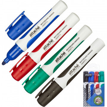 Набор маркеров для досок Attache Selection Rarity 4цв., 2-3мм