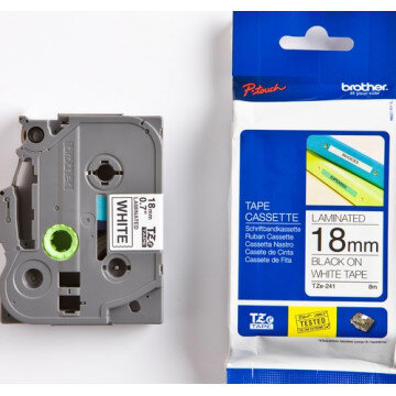 Картридж к этикет-принтеру Brother TZe-241 18ммх8м чер/бел лам. для P-Touch