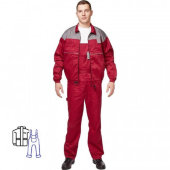 Спец.одежда летняя Костюм муж. Универсал кур/пк бордо/сер. 60-62/182
