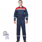 Спец.одежда летняя Костюм муж. л20-КБР син/красн (р.60-62) 170-176