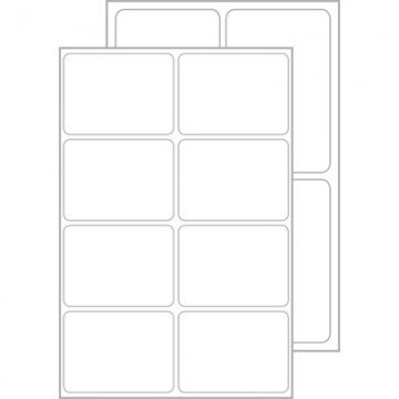 Этикетки самоклеящиеся 62025Living, всепогодные, белые, 47,5 х 35 мм,