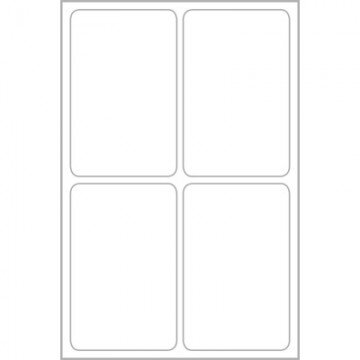 Этикетки самоклеящиеся 62025Living, всепогодные, белые, 47,5 х 35 мм,