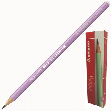 Карандаш чернографитный STABILO Schwan Pastel 421 HB кругл.,б/ласт,фиолет.
