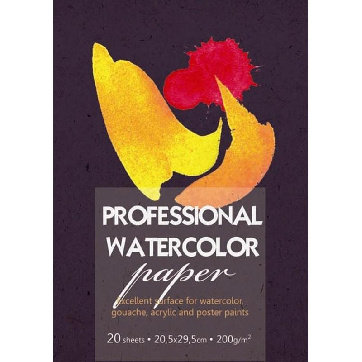 Папка для рисования акварелью А4,20л,блок ГОЗНАК,200гр,05480