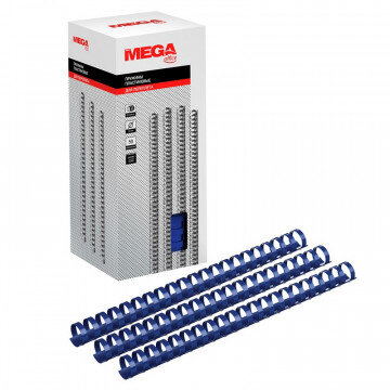 Пружины для переплета пластиковые Promega office 22мм синие 50шт/уп.