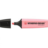 Маркер выделитель текст STABILO BOSS ORIGINAL PASTEL 70/129 пудр роза 2-5мм
