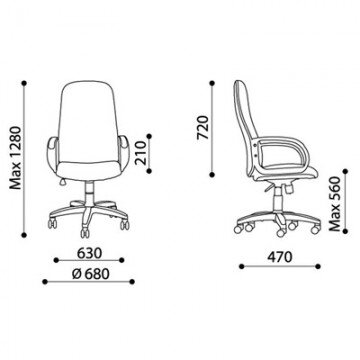 Кресло VT_CH279 ткань черная Кресло VT_CH279 ткань черная
