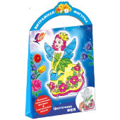 Набор для творчества краски по стеклу с трафарет.&#039;Цветочная фея&#039;30С 1947-08