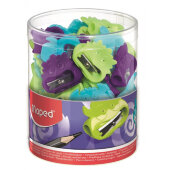 Точилка Maped VIVO MONSTERS фигурная, 1 отв. без конт.,  в дисплее, ассорти