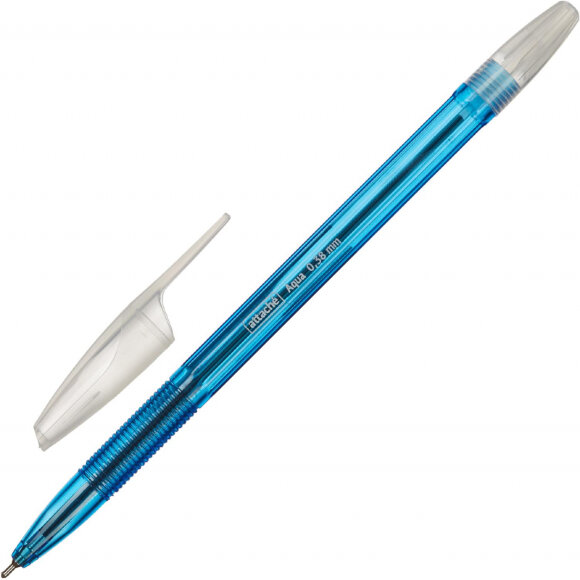 Ручка шариковая Attache Aqua, маслян, синий стерж, 0,38/0,5мм Ручка шариковая Attache Aqua, маслян, синий стерж, 0,38/0,5мм