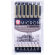 Набор капиллярных ручек Sakura Pigma Micron 6 + brush, POXSDK7B