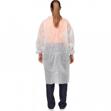 Халат одноразовый процедурный на кнопках XL (10 шт./уп.)