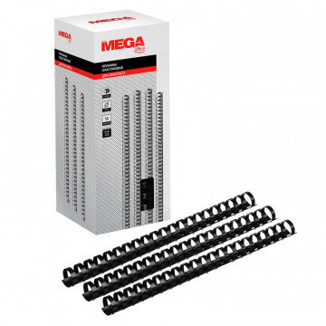 Пружины для переплета пластиковые Promega office 22мм черные 50шт/уп.