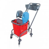 Тележка уборочная одноведерная 25л отжим, контейнер, мет.каркас ТК722 Тележка уборочная одноведерная 25л отжим, контейнер, мет.каркас ТК722