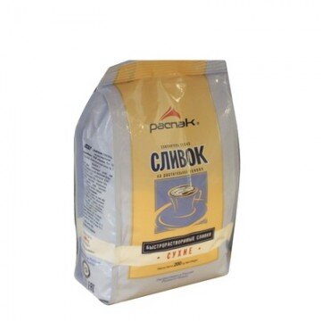 Сливки сухие Распак  быстрорастворимые, 200 г.