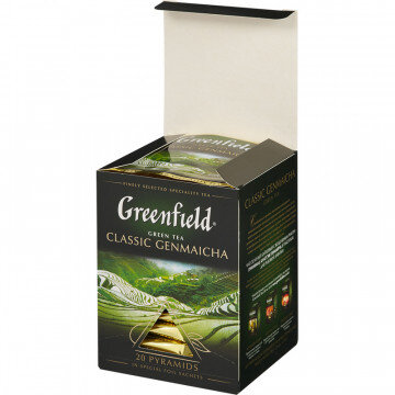 Чай Greenfield Genmaicha зеленый фольгир. 20пак/уп 1155-08