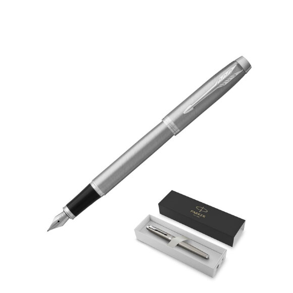 Ручка перьевая 'Parker IM Stainless Steel CT',синий,подар.уп,Китай,2143635