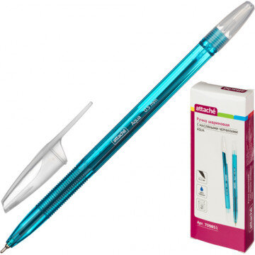 Ручка шариковая Attache Aqua, маслян, синий стерж Ручка шариковая Attache Aqua, маслян, синий стерж