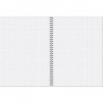 Тетрадь общая Attache,120л,клет,А5,спир,обл.лак.карт