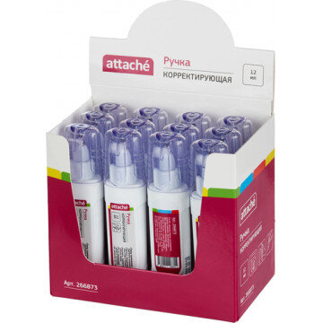 Корректирующая ручка 12мл ATTACHE, метллический наконечник