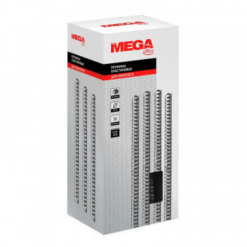 Пружины для переплета пластиковые Promega office 25мм прозр. 50шт/уп.