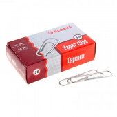 Скрепки GLOBUS 50 мм, металлические б/покрытия 50 шт, карт. упак