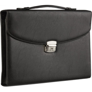 Портфель ПРОФИ 388 имп.кож/зам, черный 37х27