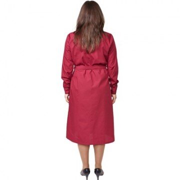 Халат для горничных и уборщиц у01-ХЛ дл.рукав бордо(р.52-54) 158-164